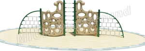 2.5m Height Kids Outdoor Climbing Activities Equipment