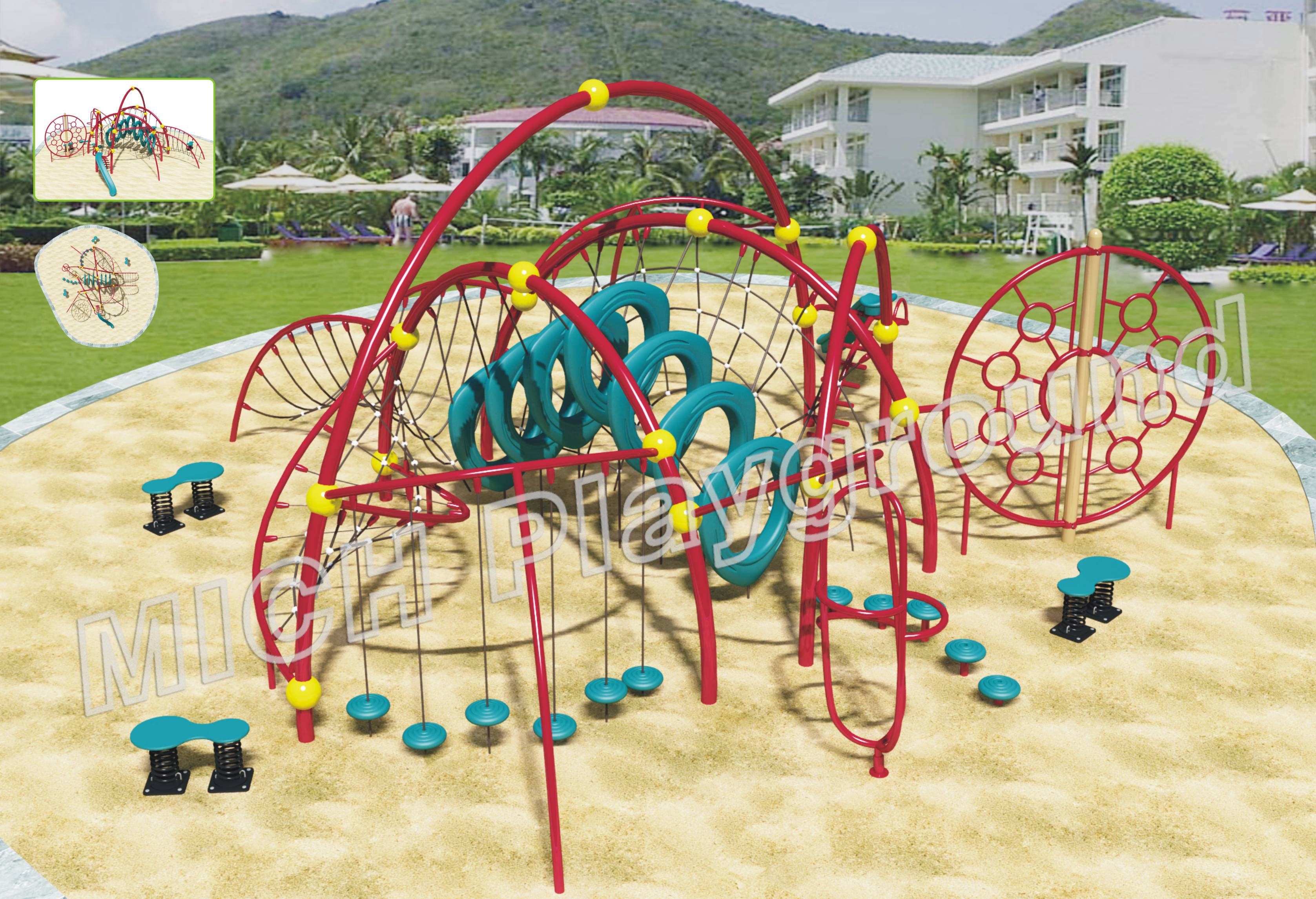 Kids Outdoor Climbing Rope Structure Wholesale