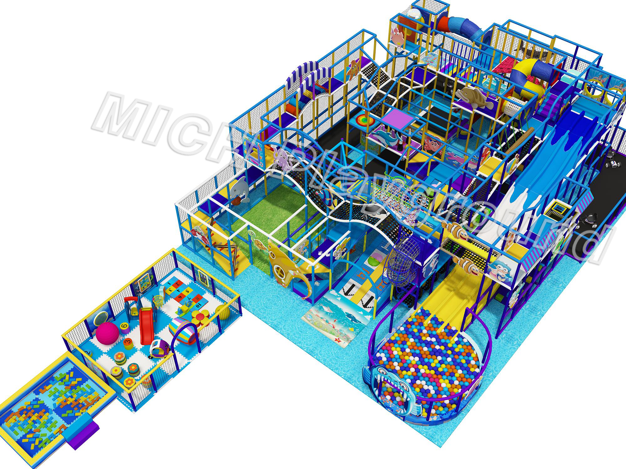 Ocean Theme Children's Indoor Soft Play Area
