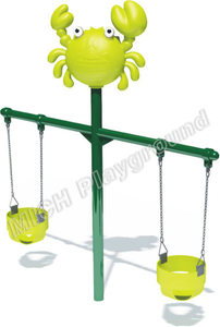 Good Quality Kids Outdoor Animal Theme Double Sits Swing Set for Sale