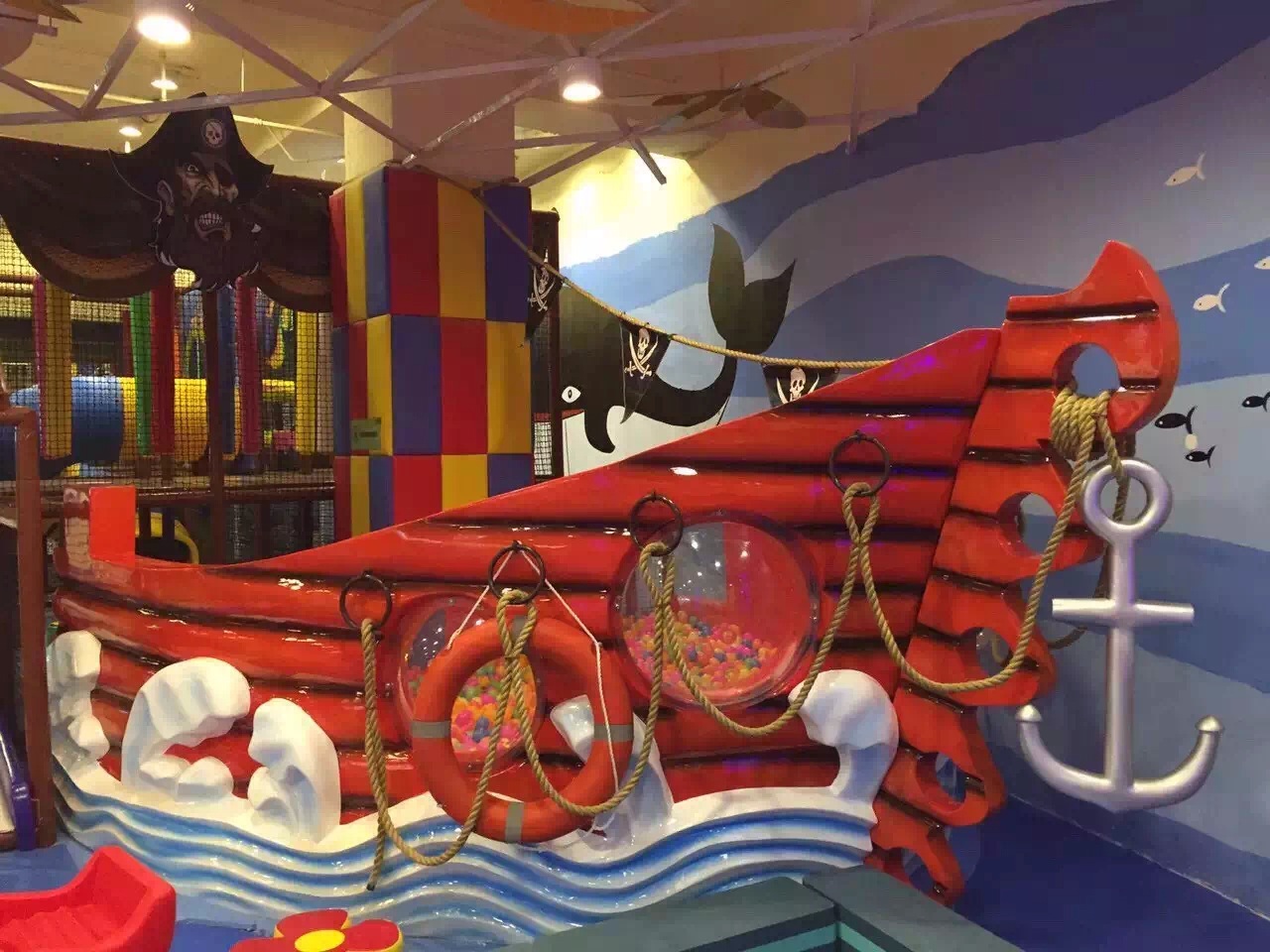 Classic Pirate Themed Kids Soft Play Area