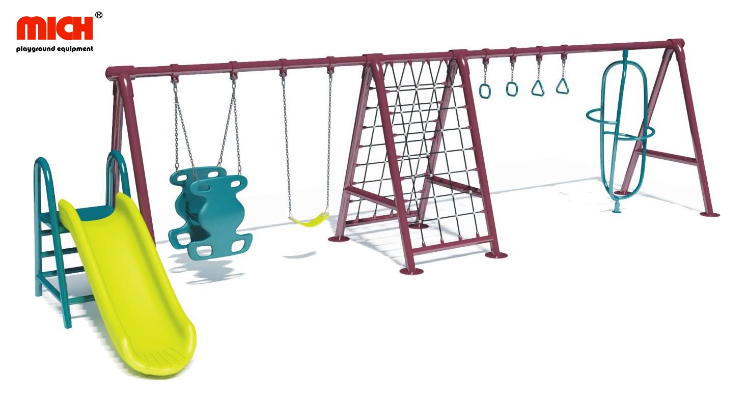 Mich Outdoor Swing Set with Slide Climbing Frame