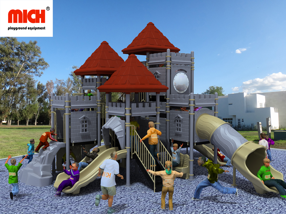 MICH Children Outdoor Multiple Slides Playground