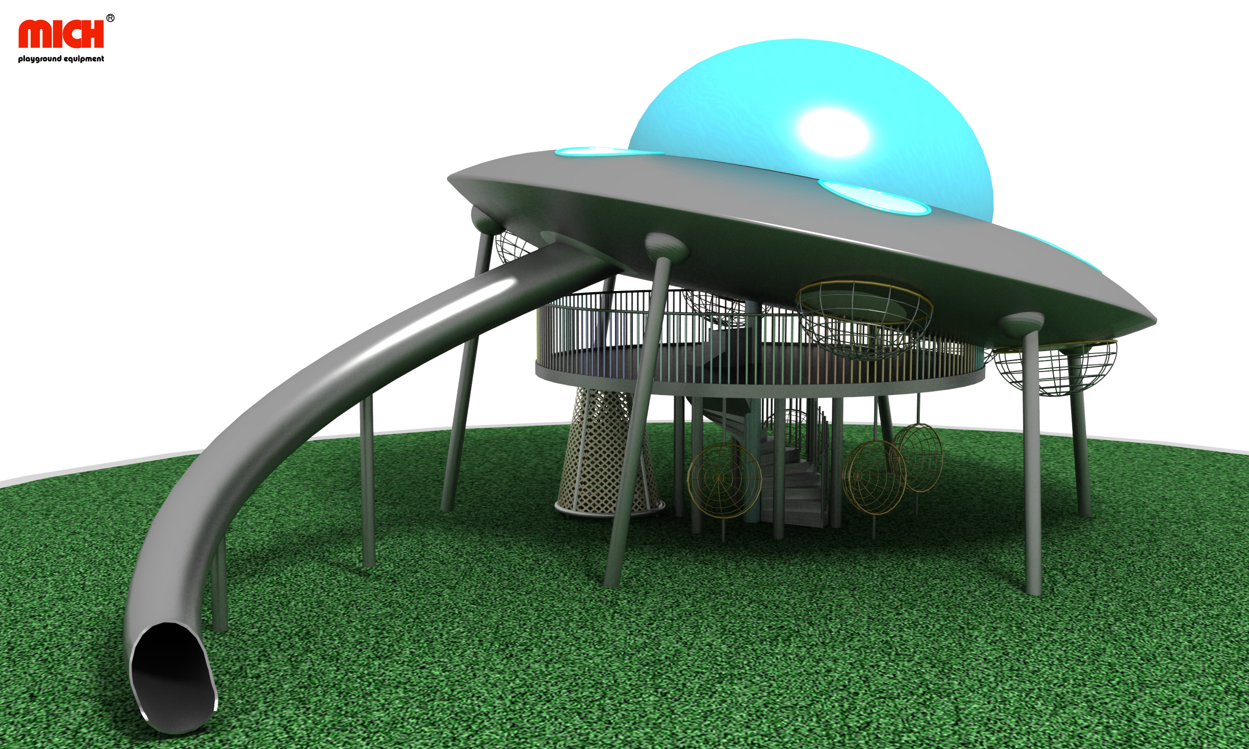 UFO Spaceship Unique Outdoor Play Structure