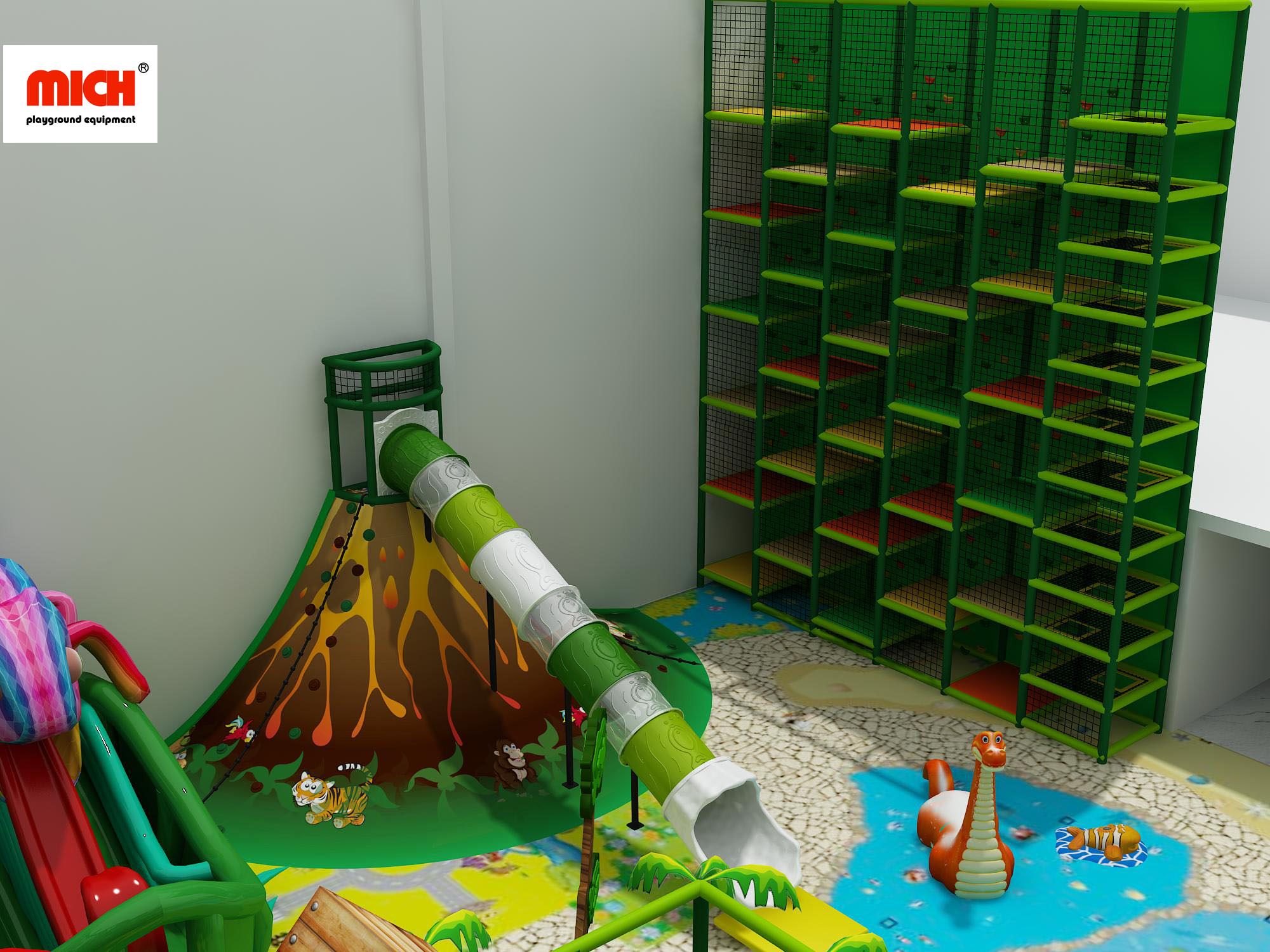 Commercial Animal Themed Kids Soft Play Area