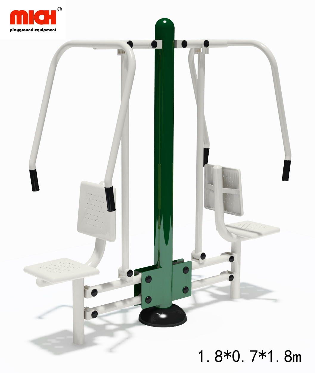 Galvanized Outdoor Fitness Equipment with Power Push & Pull Down Challenger