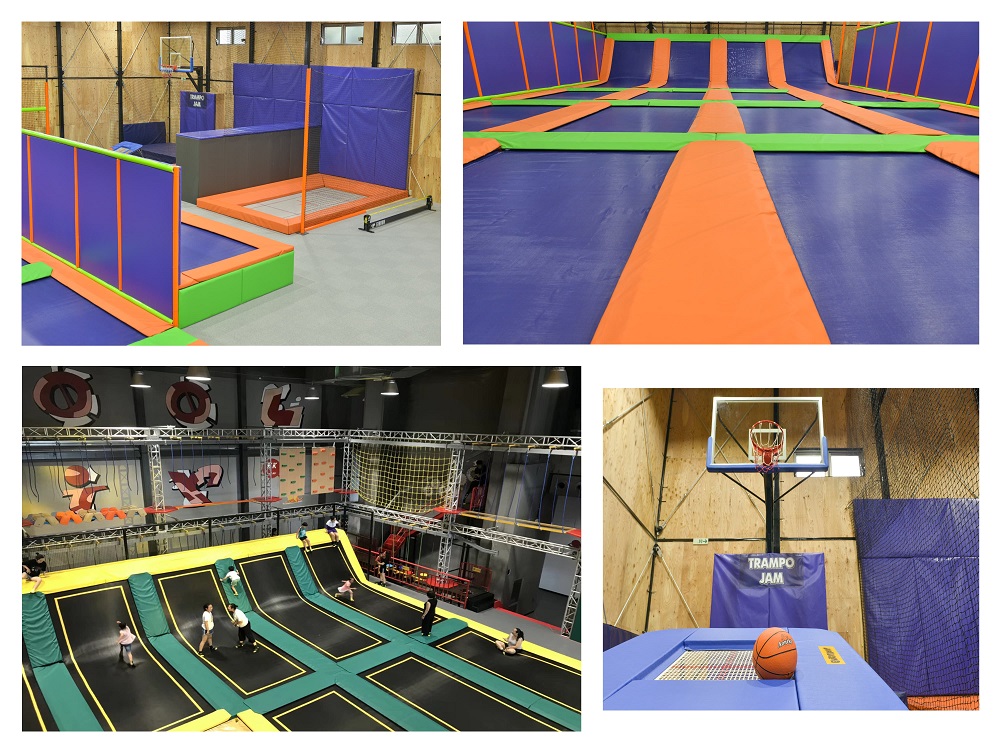 Trampoline Park With Ninja Obstacles