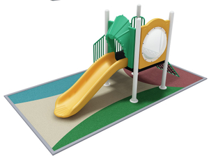 Outdoor Slides And Climbing Net Playground