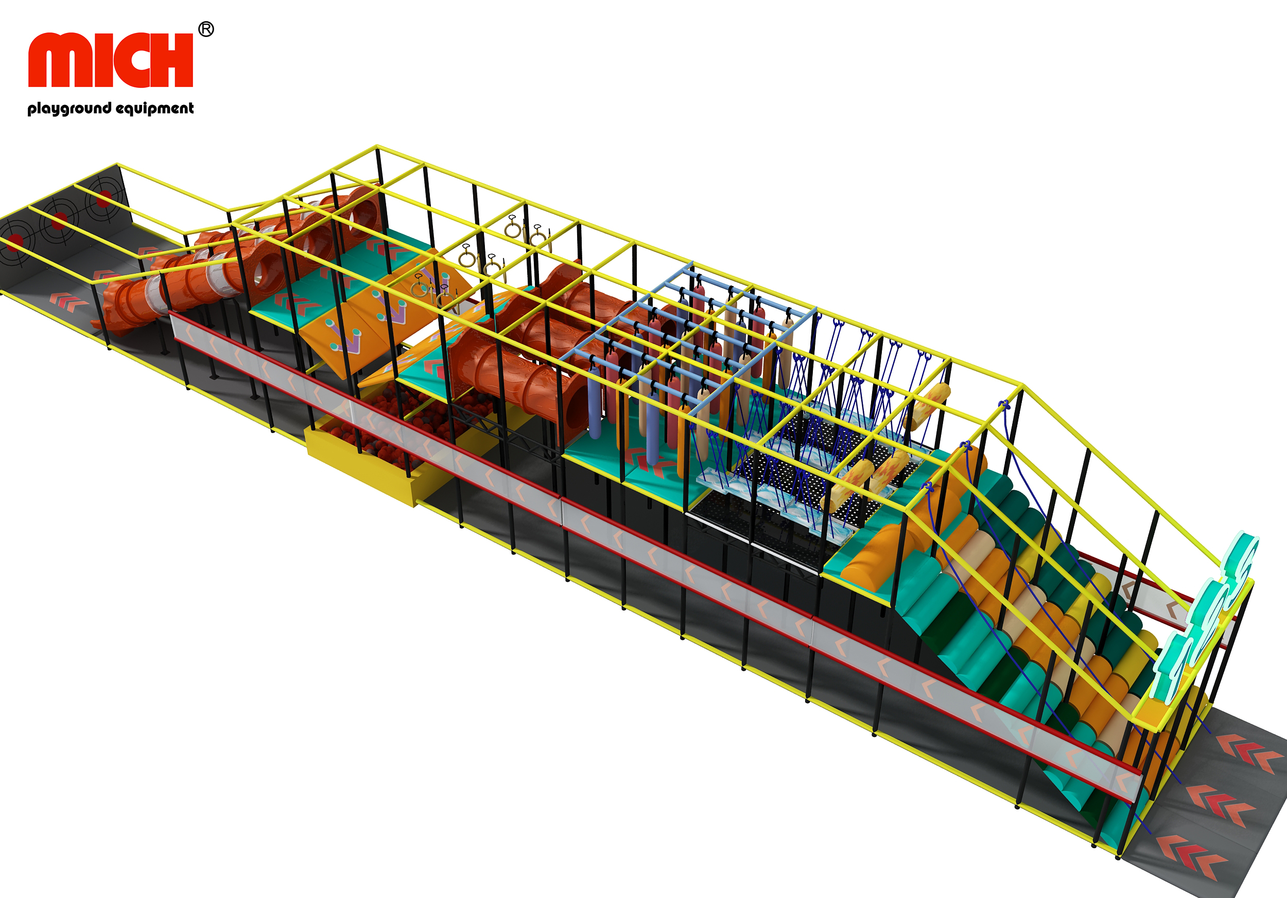 Custom Kids Indoor Race Game Playground