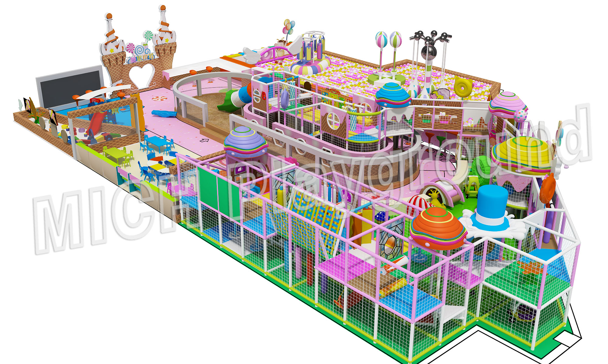 Large Indoor Play Area with Ball Pool